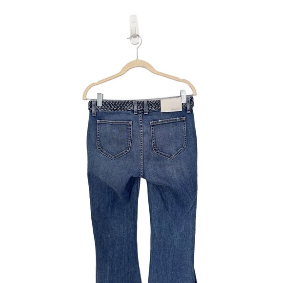Revolve tularosa‎ braided belt penelope flare jeans size 27 long bell bottom - Picture 3 of 8
